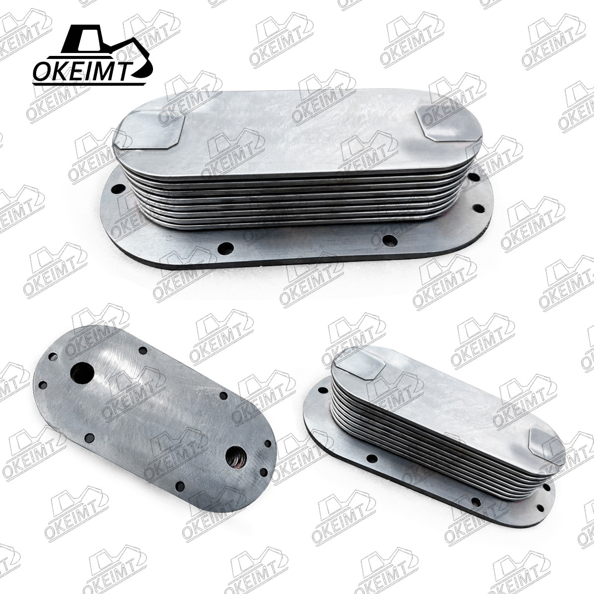 Excavator Engine Model Parts NE6 - 8P Oil Cooler Core For Machinery