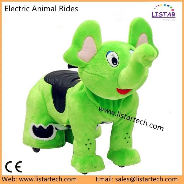 Happy Rider Toys, Coin Operated Plush Motorcycle, Electric Animal Toy, Animal