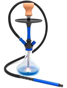 Quality Arabian Aluminum Single Hose Hookah Transparent Table Glass Shisha wholesale