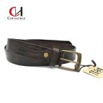 Wear Resistant Copper Buckle Belt , Practical Genuine Crocodile Leather Belt