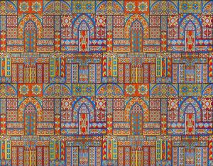 Quality Persian Patterned UV Blocking Decorative Window Glass Film Adhesive Free wholesale
