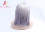 Amazing Custom Human Hair Wigs 150% Density Cuticle Aligned Grey Hair Wig
