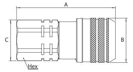 Food And Beverage 0.25'' Stainless Steel Quick Coupling