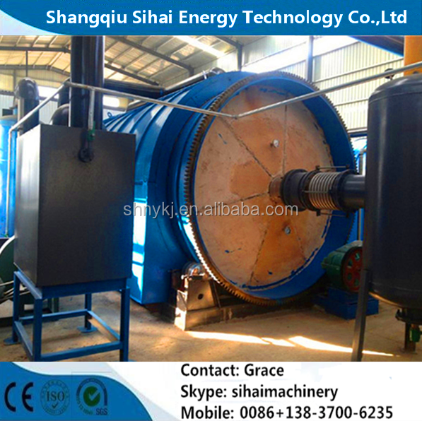 Design 380V Shangqiu Tire Recycling Line With Direct Heating For Pyrolysis Oil