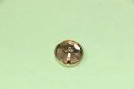 28L Decorative Clothing Buttons , rhinestone shank buttons shiny gold