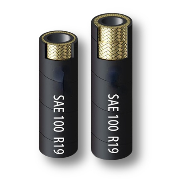Super Long Service Life Industrial Tight Steel Wire Braided Hydraulic Rubber Hose SAE 100 R19