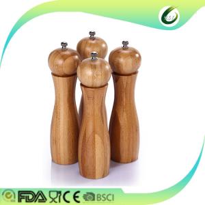 Quality Eco Friendly Manual Bamboo Pepper Mill Antibacterial For Hotel Kitchen wholesale