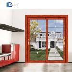 China custom toilet aluminium glass sliding doors aluminum alloy titanium