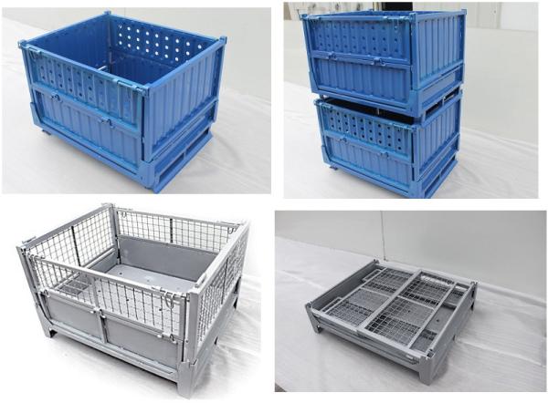 Heavy Duty Wire Bins And Baskets Storage Collapsible Metal Stillage Crate