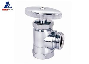 Quality Manual Abs Brass Angle Valve Stop 145 Psi Chrome Handle wholesale