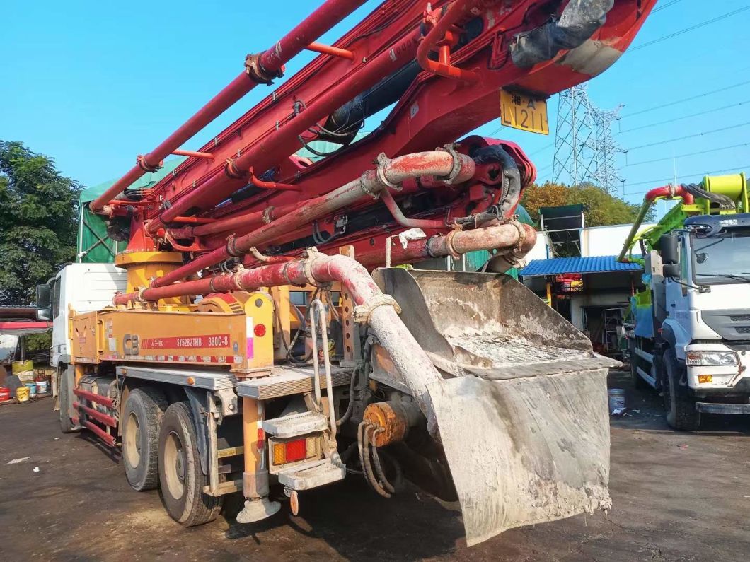 Concrete Pump Truck 38m Concrete Boom Pump Heavy Equipment Truck Mounted Pump Construction Machinery