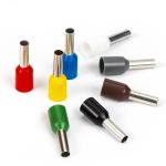 E1508 Insulated Wire Ferrules Terminals Pre - Insulated Crimp Copper Tube