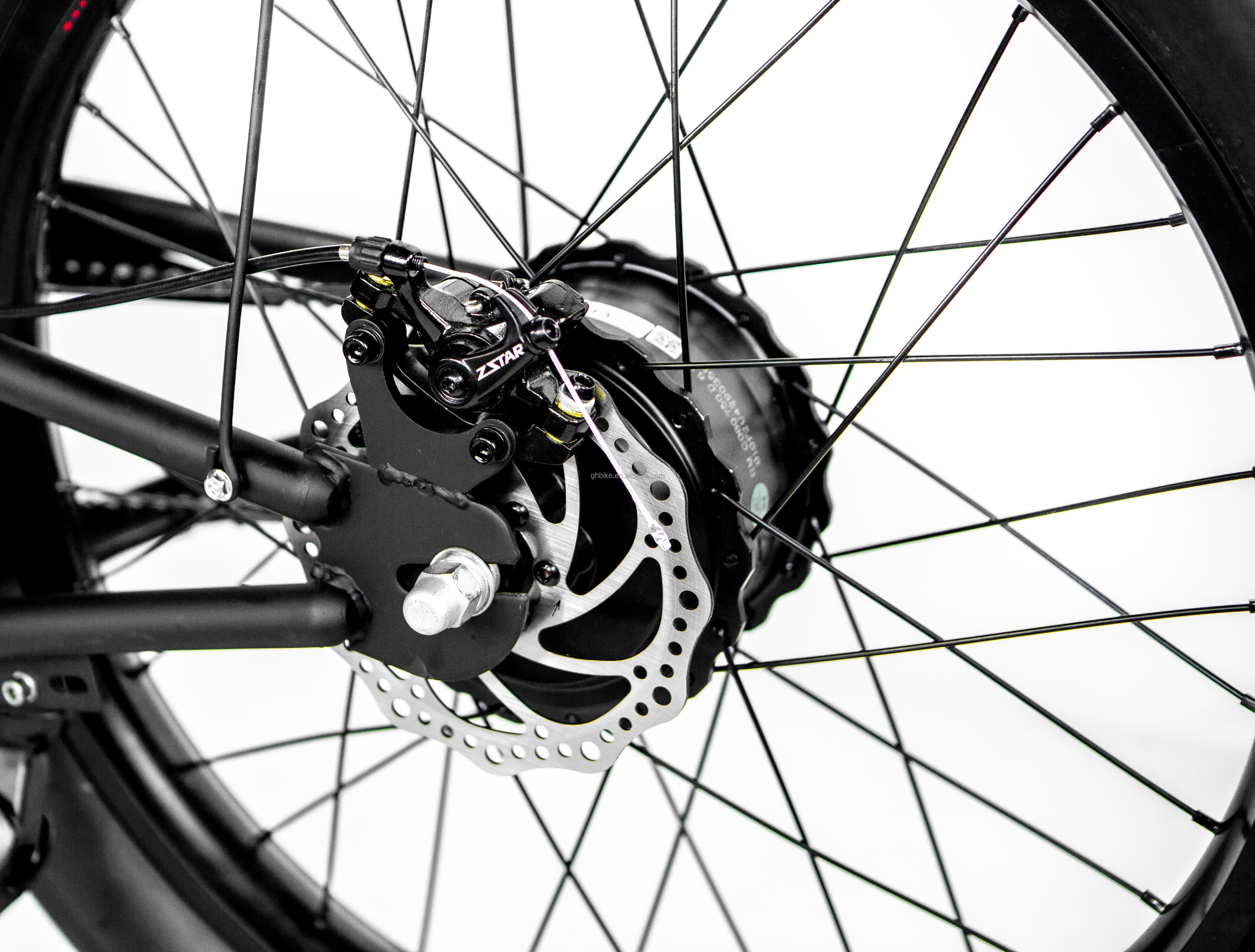 Rear Hub Motor 48V 1000W 17AH CE Single Speed Electric Chopper Beach Cruiser Bike