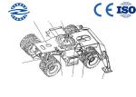 Single Row Four Point Contact Ball Slewing Bearing External Gear For Axial Load
