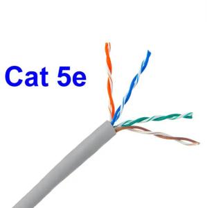 Quality Bare Solid Copper 23AWG UTP Cat5 Cable 0.5mm For Telecommunication wholesale