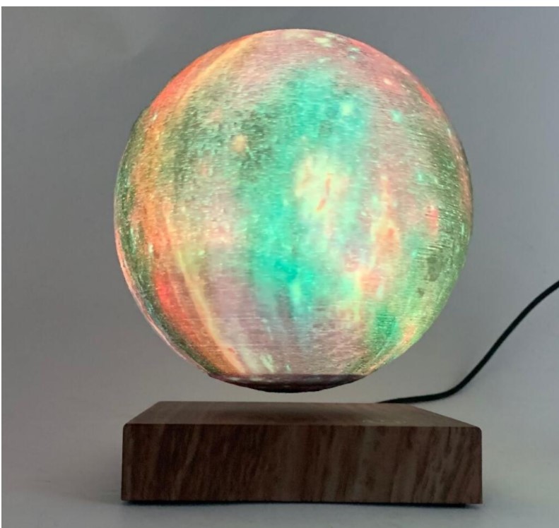 magnetic levitation Stunning Moonlight ,floating 3D starry moon lamp for gift decor
