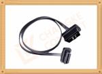 Vehicle Flat Male to Female OBD Extension Cable PVC CK-MF08D01
