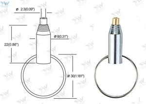 Quality OEM Adjustable Lock Cable Grippers Brass Material Key Ring Grippers wholesale