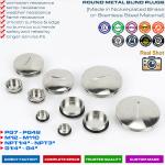 304, 316 Stainless Steel (Brass) Round or Hexagonal Blind Plugs Blanking Plugs