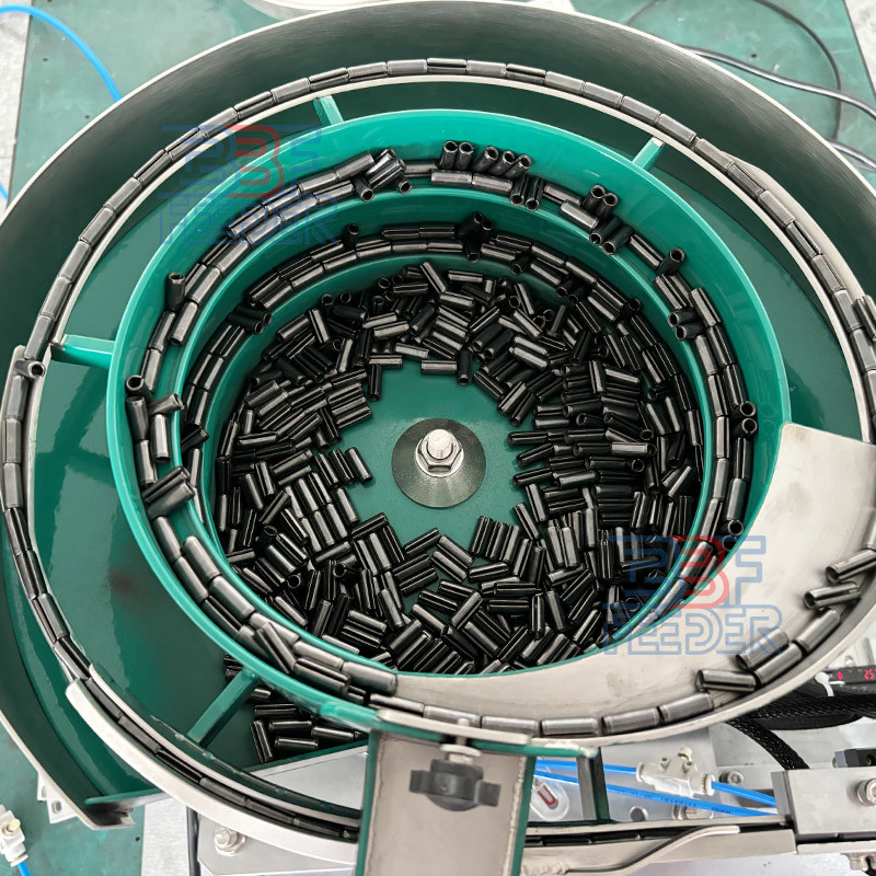 Stainless Steel Vibratory Bowl Feeder Bespoke Tubular Material Feeding Machine