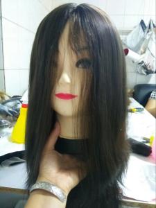 Quality 14 Inches European Virgin Hair Jewish Wigs Natural Color Natural Straight Big Layers wholesale