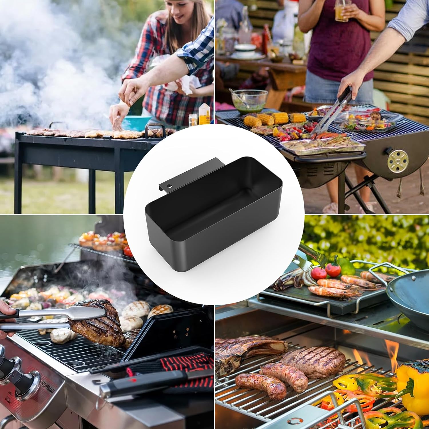 Drip Pans and Stainless Steel Mesh Screen Grease Catcher Pan for Blackstone Griddles