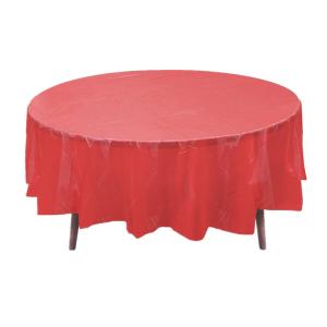 Quality Round Disposable Plastic Tablecloths , Disposable Party Table Covers wholesale