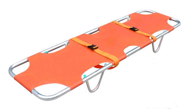No Folding 1.9M 58CM Aluminium Scoop Collapsible Stretcher Military Trolley