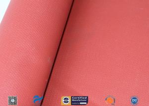 Quality 580gsm 260℃ Fiberglass Cloth Thermal Insulation Jacket Fabric Silicone Coated wholesale