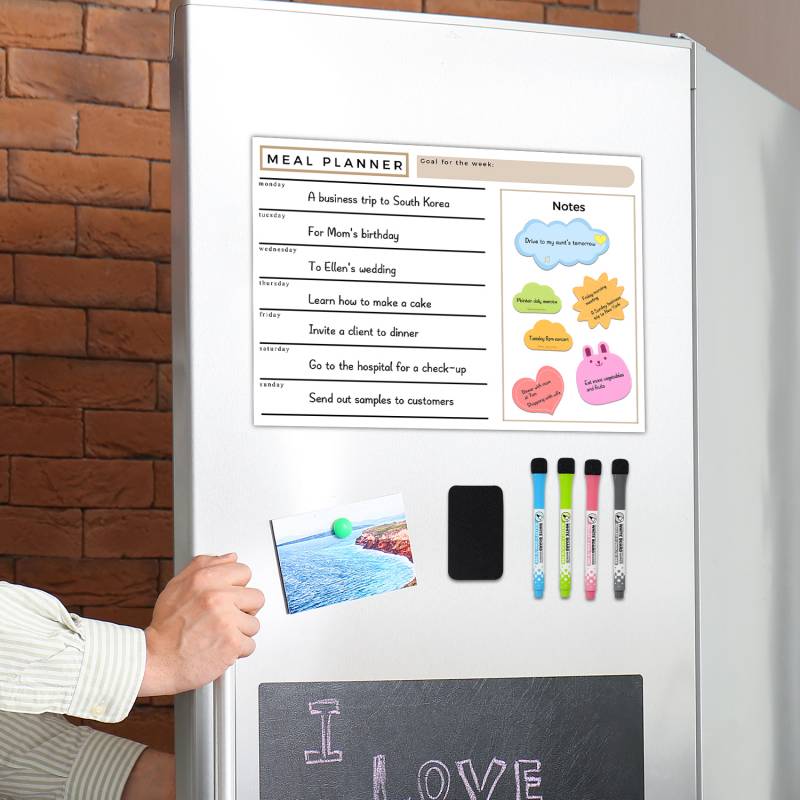 Combination Dry Erase Sticky Memo Board