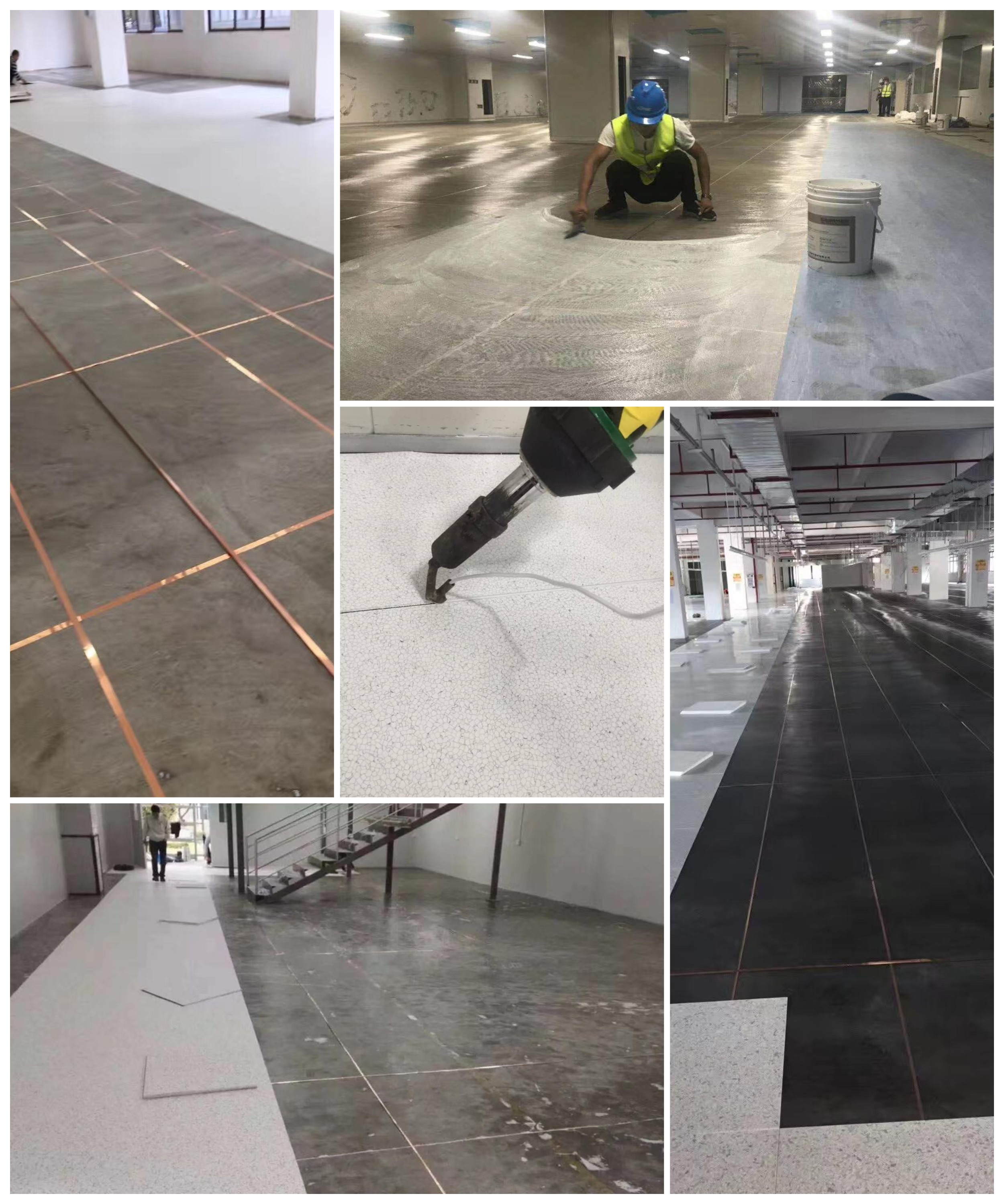 PVC ESD Flooring 600*600*3mm Plastic Conductive Anti Static Flooring