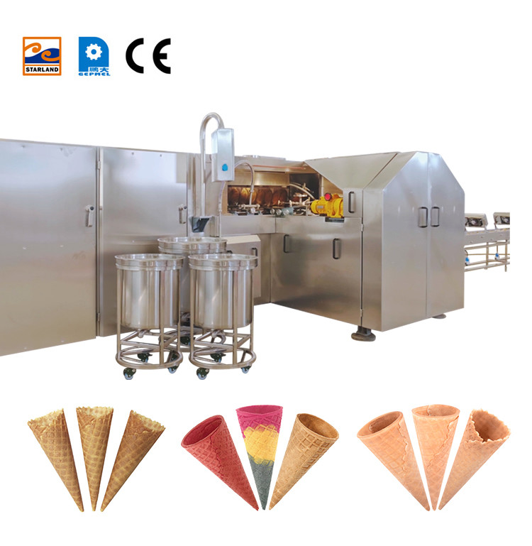 5kg / hour Rolled Sugar Cone Machine Automatic Ice Cream Cone Production Line