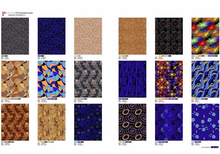 Wholesale printed traditional nylon wall to wall carpet for bar