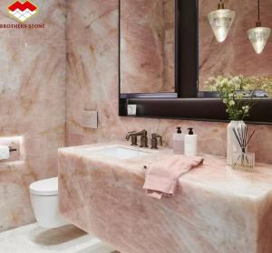 Quality Big Slab Honed Cristallo Marble Stone for Luxurious Modern Hotel Bathroom Sink Design wholesale