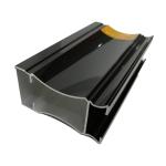 Machined Black Pearl Aluminum Glass Window Frame Profiles
