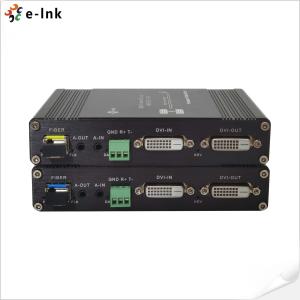 Quality 1Ch 1080P Bidi DVI + 1Ch Bidi RS232 + 1Ch Bidi Stereo Audio + GPIO over Fiber Extender wholesale