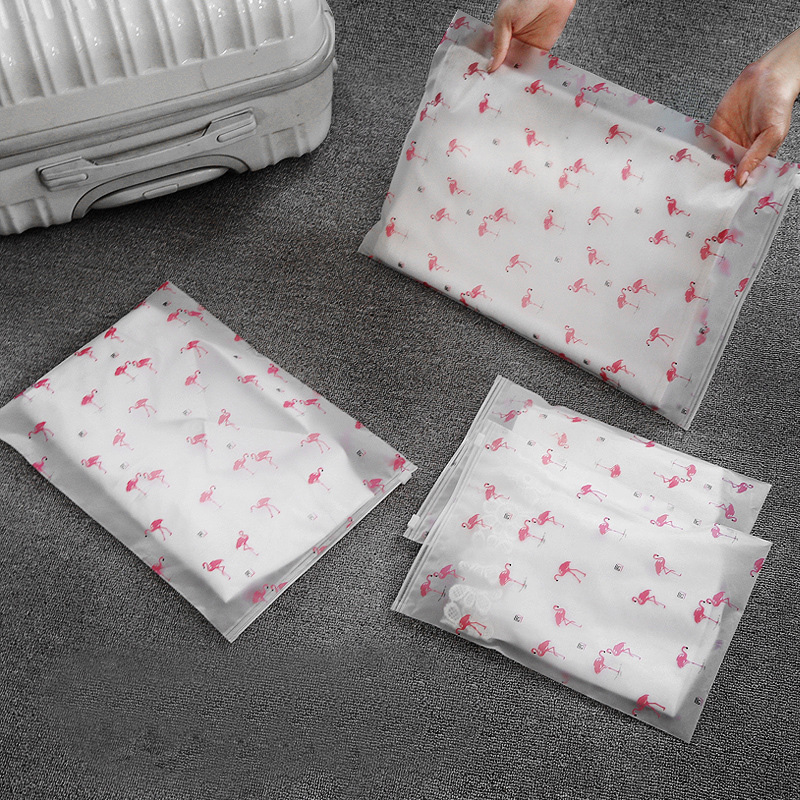 Custom Logo Clothing Packaging Zipper Bag For Reusable Frosted Garment Plastic