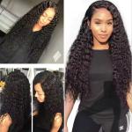 Deep Wave 360 HD Lace Front Human Hair Wig Brazilian Curly Preplucked Wig