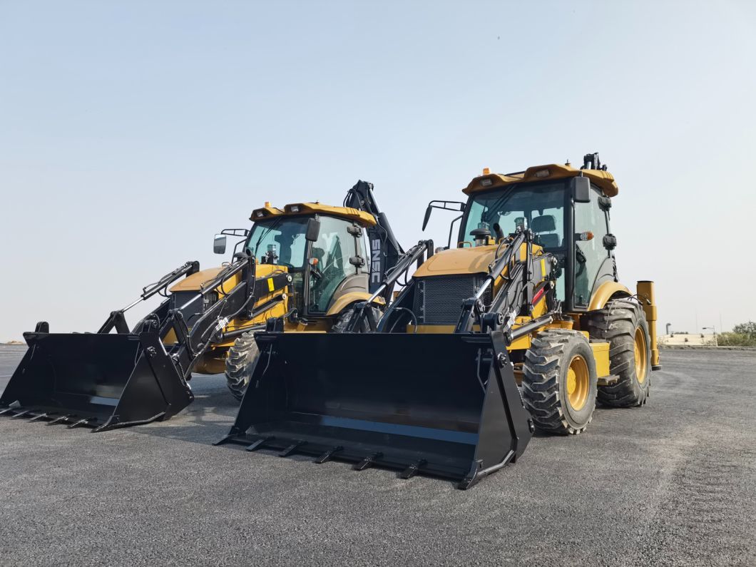 Front End Loader Backhoe 4X4 2.5 Ton Mini Payloader Joystick Tractor Mini Retroexcavadora Back Hoe Loader Excavator