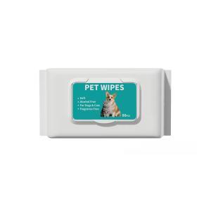 Quality OEM ODM Soft Pet Wet Wipes For Cleaning Dogs Paw Face Eye wholesale