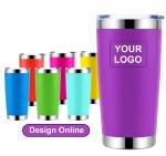 20 OZ Stainless Steel Insulated Wine Tumbler Sustainable Powder Coated