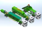 Road Building Mobile Feed 45mm Asphalt Batching Plant
