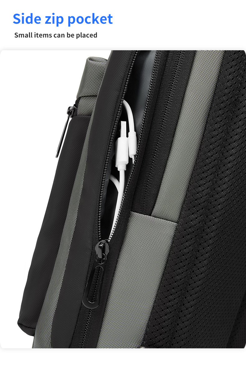 MingLu New Multifunction Crossbody Men Bags Style Shoulder Bag Men Sling Single Chest Bag for Outdoor