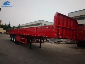 Quality 50 Tons Side Wall Semi Trailer With 12 Pcs Container Twist Lock wholesale