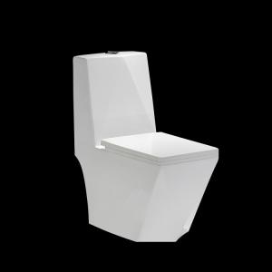Quality Diamond Shape Conjoined Toilet Wc White Ceramic 680x375x830mm wholesale