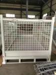 High quality industrial collapsible storage stacking galvanized euro metal steel
