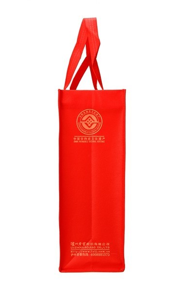 Foldable polypropylene liquor bag customize non-woven fabric bag