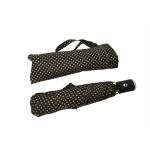 Black 3 Folding Auto Open Close Umbrella Superlight Weight Black Rubber Coating