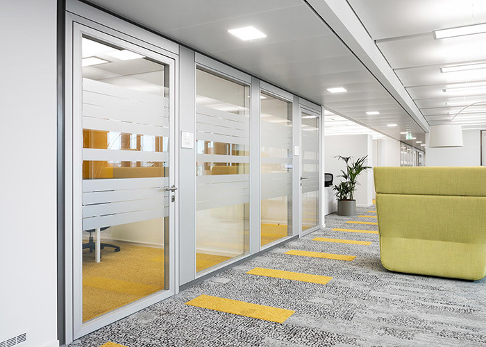 Fast Delivery Indoor Partition Wall Glazed Elegant Easy Installation Customized Size Color Design