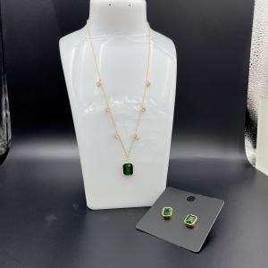 Quality 2024 New Waterproof Trendy Stainless Steel Jewelry Sets , 18K Gold ,Luxury Gift, Wholesale wholesale